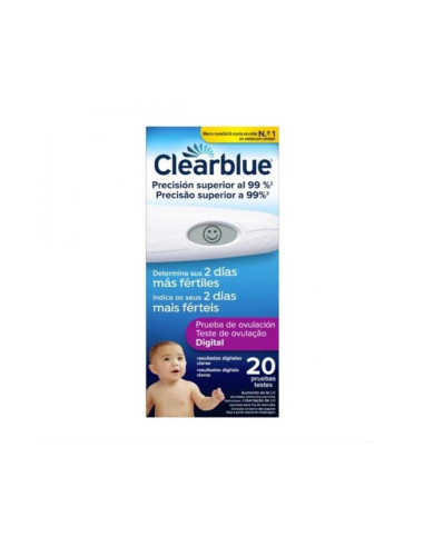 CLEARBLUE PRUEBA DE OVULACION DIGITAL 20 PRUEBAS