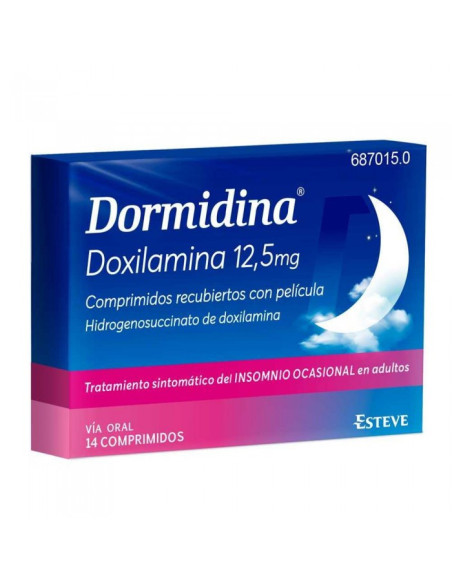 DORMIDINA DOXILAMINA 12.5 MG 14 COMPRIMIDOS